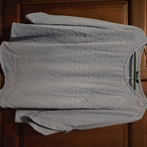 Women's Light Blue Textured Blouse